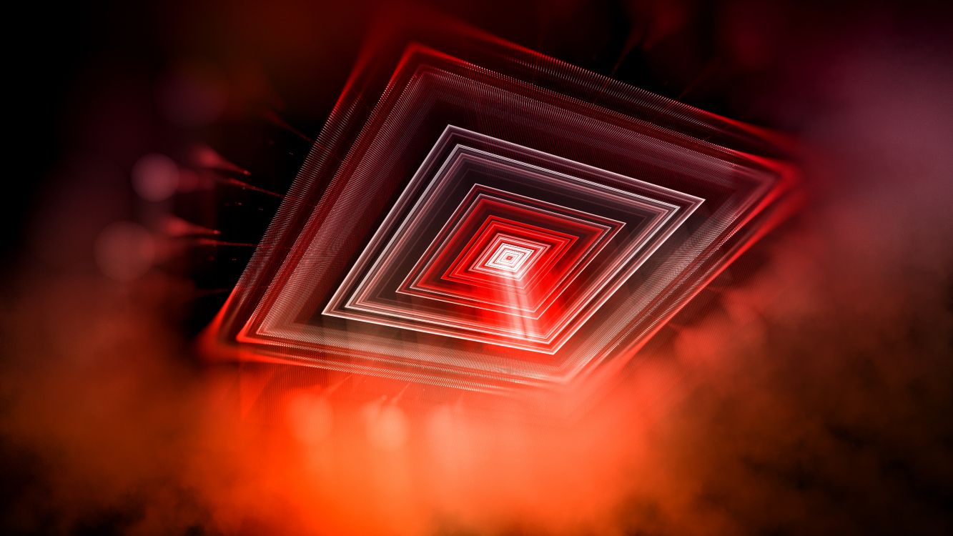 Red and Black Square Illustration. Wallpaper in 3840x2160 Resolution