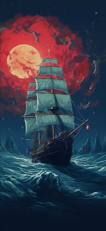 Voile, Navire, Dessin, Arts Visuels, Bateau. Wallpaper in 1179x2563 Resolution