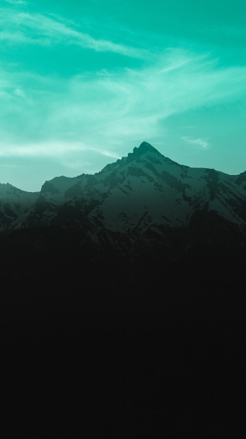 Image mountain, mountain range, mountainous landforms, nature, blue