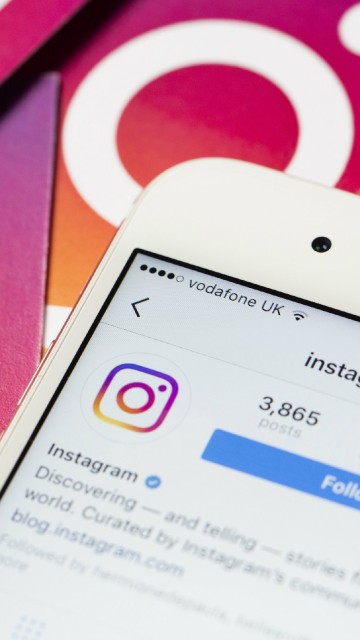 Image people using instagram, social media, text, technology, electronic device