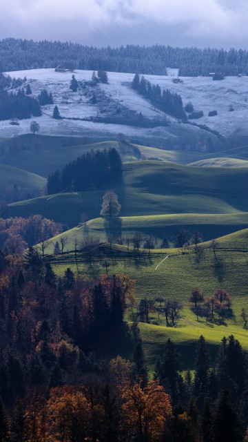 Image natural landscape, highland, hill, mountainous landforms, cloud