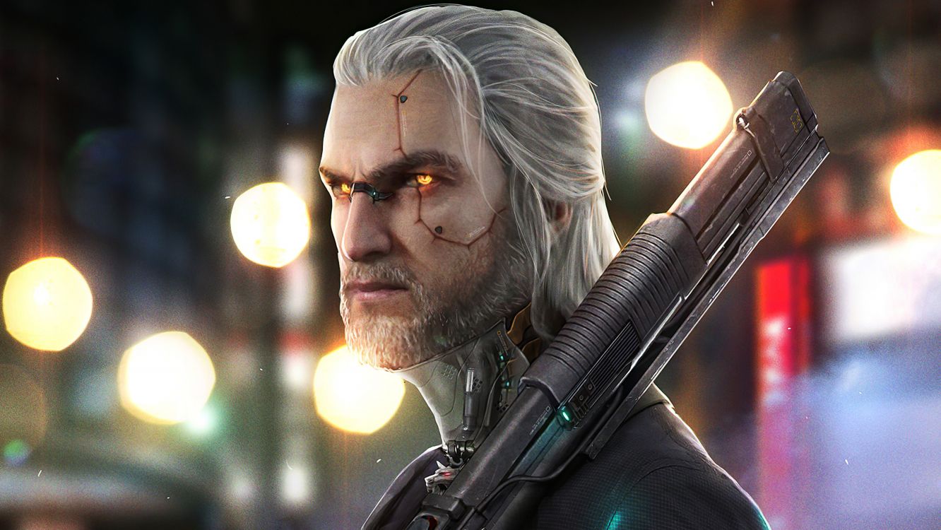 The Witcher, Cyberpunk 2077, Geralt de Rivia, The Witcher 3 Wild Hunt, cd Projekt. Wallpaper in 3000x1688 Resolution