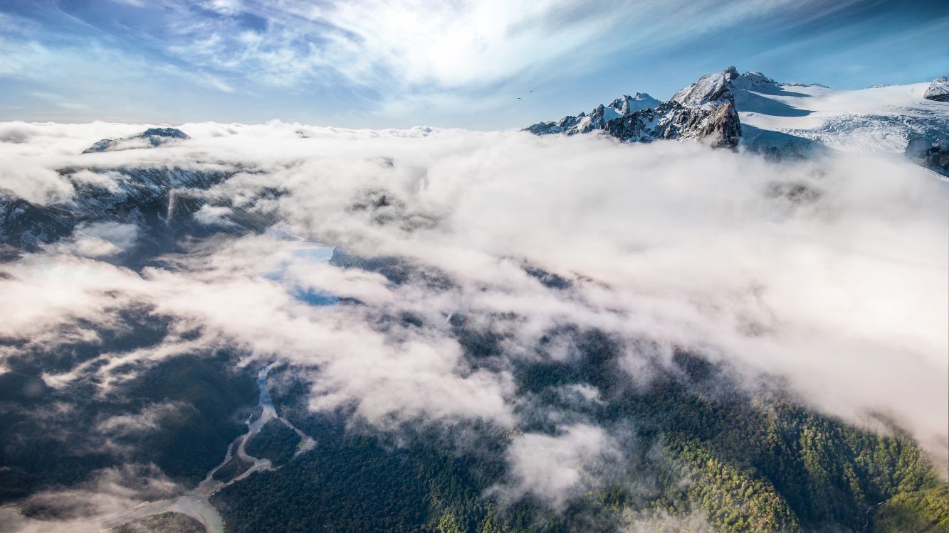 cloud, mountainous landforms, mountain, nature, mountain range