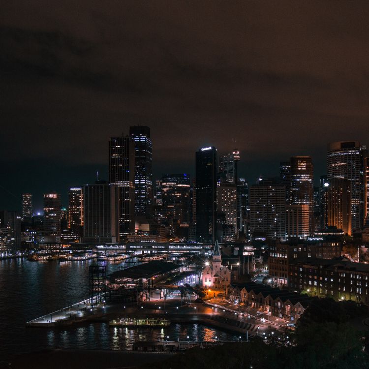 Sydney, Illustration, Stadtlandschaften, Gebäude, Wolkenkratzer. Wallpaper in 3045x3045 Resolution