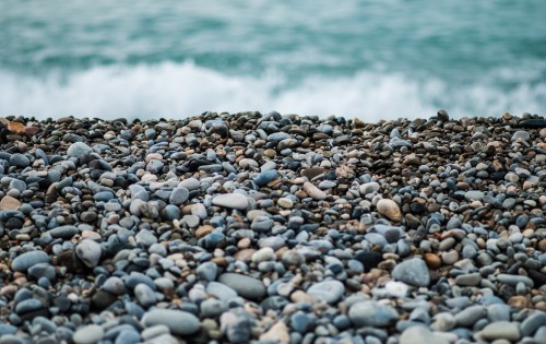 Image water, rock, pebble, earth, colored