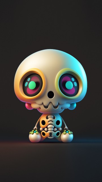 Image action figure, cartoon, drawing, illustration, Skull art