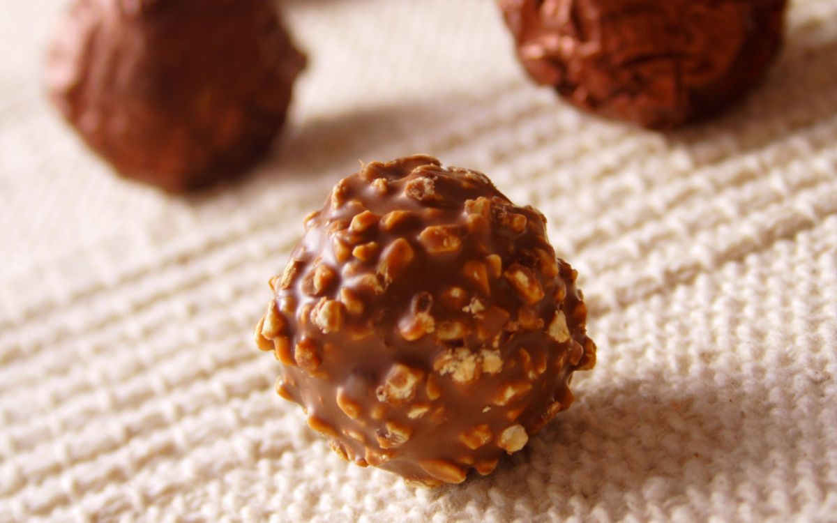 brown and white floral ornament