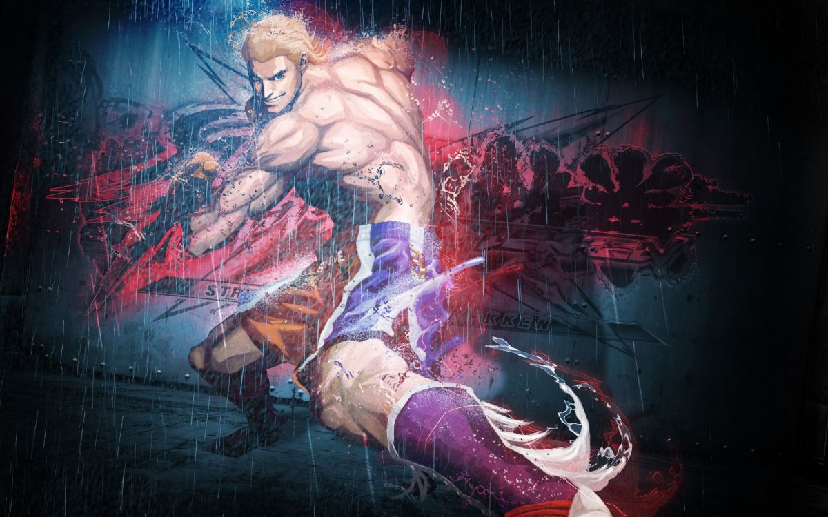 Ilustración, Kazuya Mishima, Ryu, Los Efectos Especiales, Nina Williams. Wallpaper in 2560x1600 Resolution