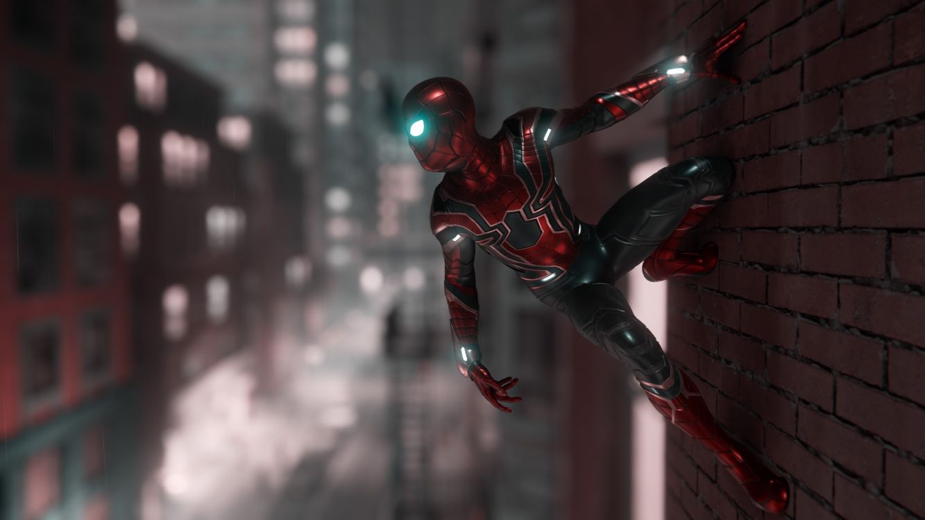 Spider-man, Superhelden, Iron Spider, Playstation 4, Hammerhai. Wallpaper in 3840x2160 Resolution