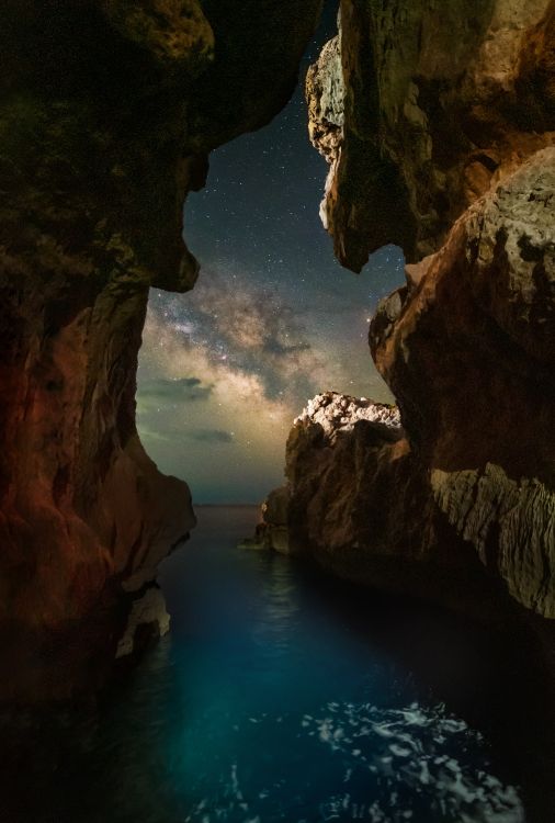 银河系, 明星, 水资源, Azure, 水道 壁纸 2027x3000 允许