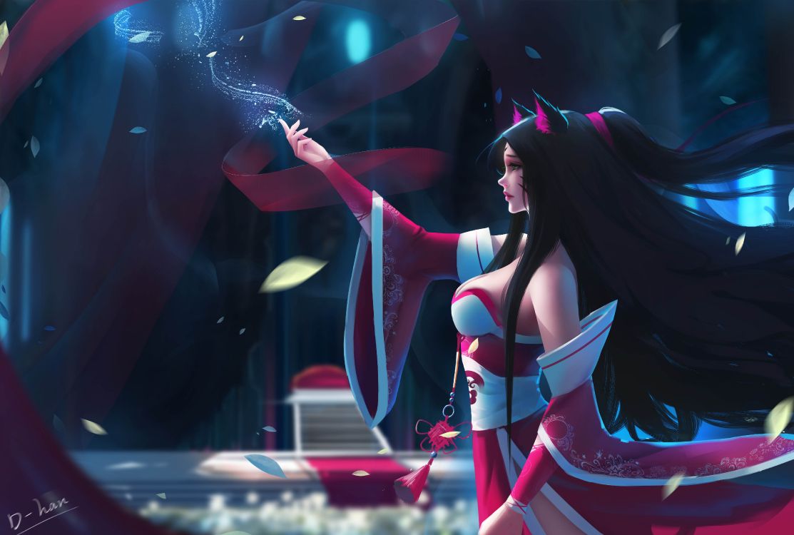 League of Legends, K DA, Ahri, Fan-Kunst, Unterhaltung. Wallpaper in 5310x3578 Resolution