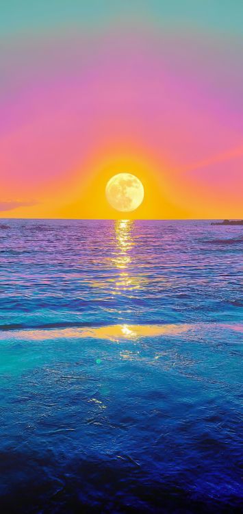 Mar, Agua, Ambiente, Afterglow, Ecorregión. Wallpaper in 1421x3000 Resolution