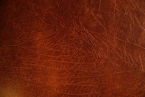 Image brown leather textile in close up photography