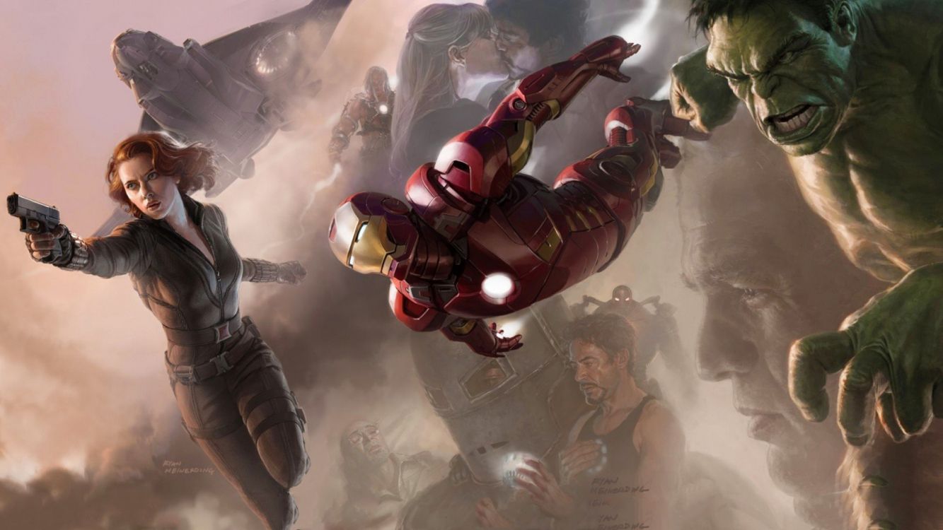 复仇者12年 绿巨人 Marvel 超级英雄 电脑游戏高清壁纸 电影图片 桌面背景和图片