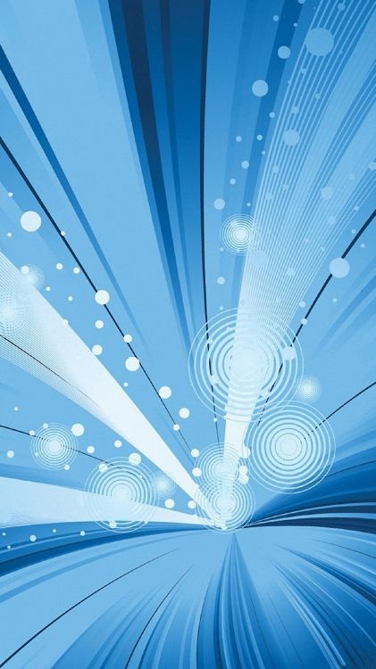 Paraguas de Lunares Azul y Blanco. Wallpaper in 1440x2560 Resolution