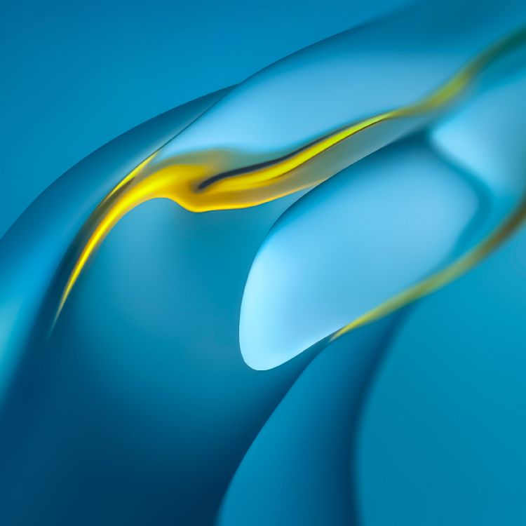 Huawei, Huawei HarmonyOS 2.0, 智能手机, Azure, 液体 壁纸 2376x2376 允许