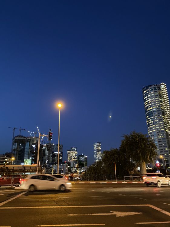 road, street light, tower block, urban area, building