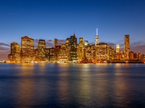 Image city skyline during night time