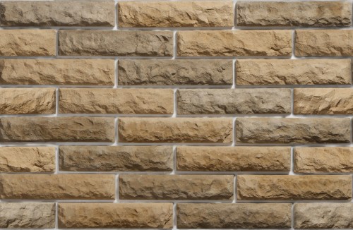 Image brown and gray brick wall