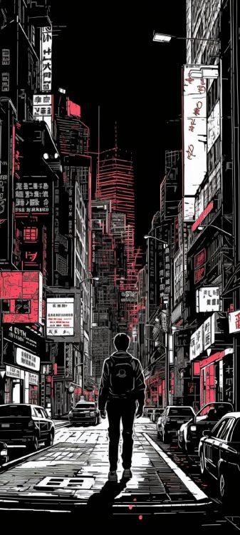 Área Urbana, Arte, La Estética, Dibujo, Ilustración. Wallpaper in 1080x2400 Resolution