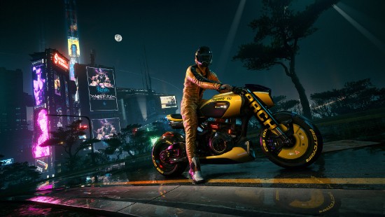 Download wallpaper 1366x768 cyberpunk 2077, the witcher, geralt of rivia,  game, tablet, laptop, 1366x768 hd background, 23345