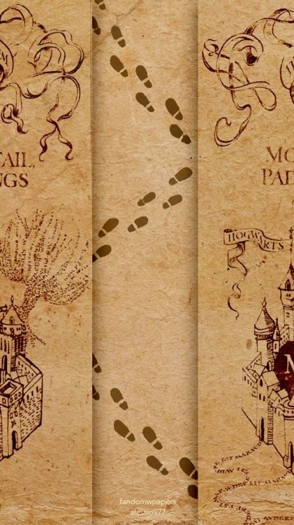 map, Harry Potter, Hogwarts, Slytherin House, marauders map