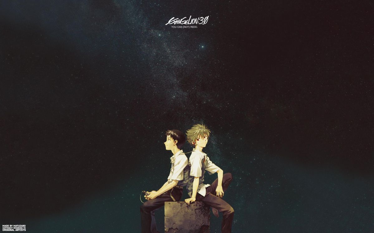 Évangélisation Des Temps Paisibles, Shinji Ikari, Rei Ayanami, Kaworu Nagisa, Bande-annonce Garons. Wallpaper in 2560x1600 Resolution