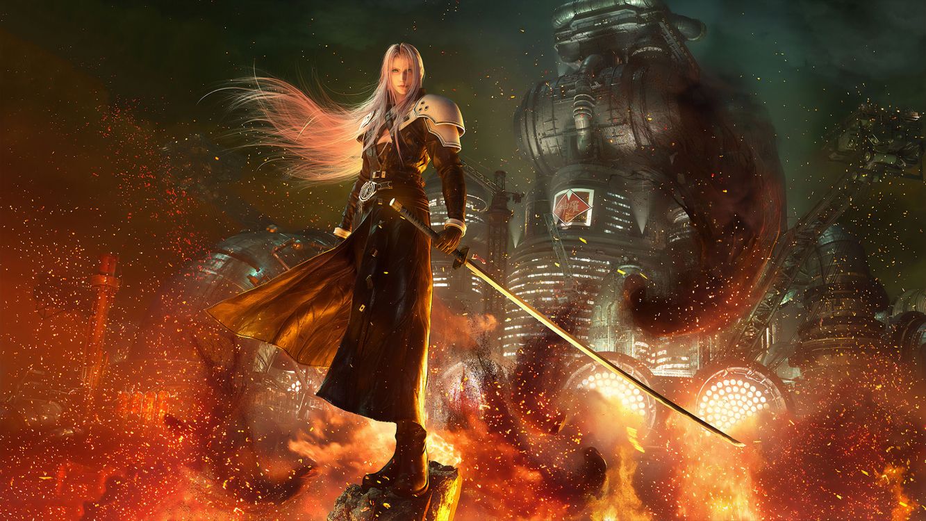 最终幻想VII翻拍, E3 2015, 数字合成, 空间, 女战士 壁纸 2560x1440 允许