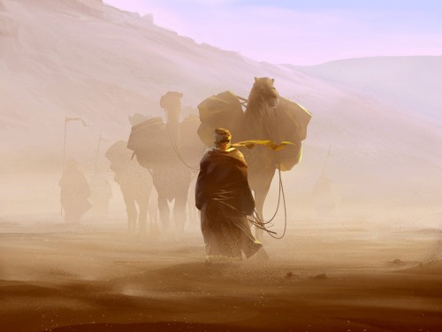 Image Caravan, civilization vi, desert, natural environment, landscape