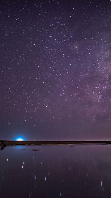 Estrellas Blancas y Negras en el Cielo. Wallpaper in 1080x1920 Resolution