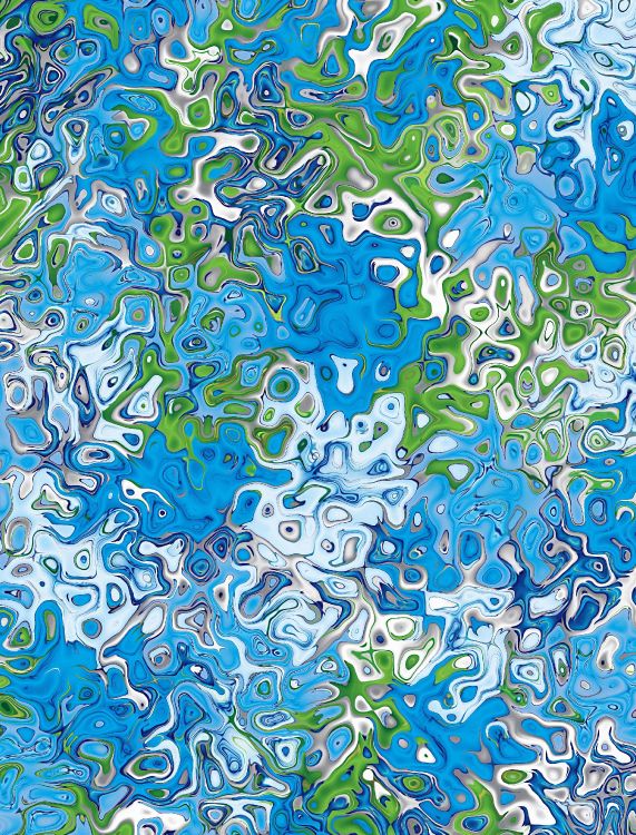 Grün-blau-weiße Abstrakte Malerei. Wallpaper in 2491x3268 Resolution