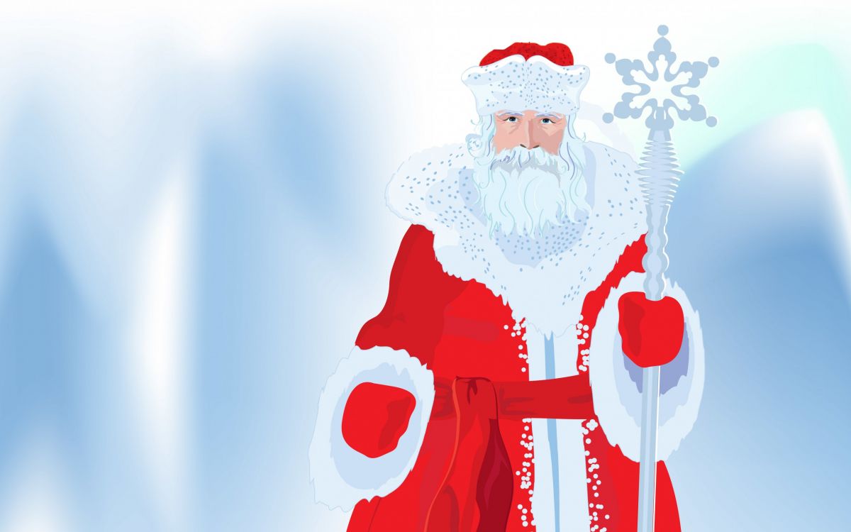 Ded Moroz, Snegurochka, Santa Claus, El Día De Navidad, Gráficos Vectoriales. Wallpaper in 2560x1600 Resolution