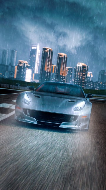 Image luxury car, sports car, cars, supercar, skyscraper