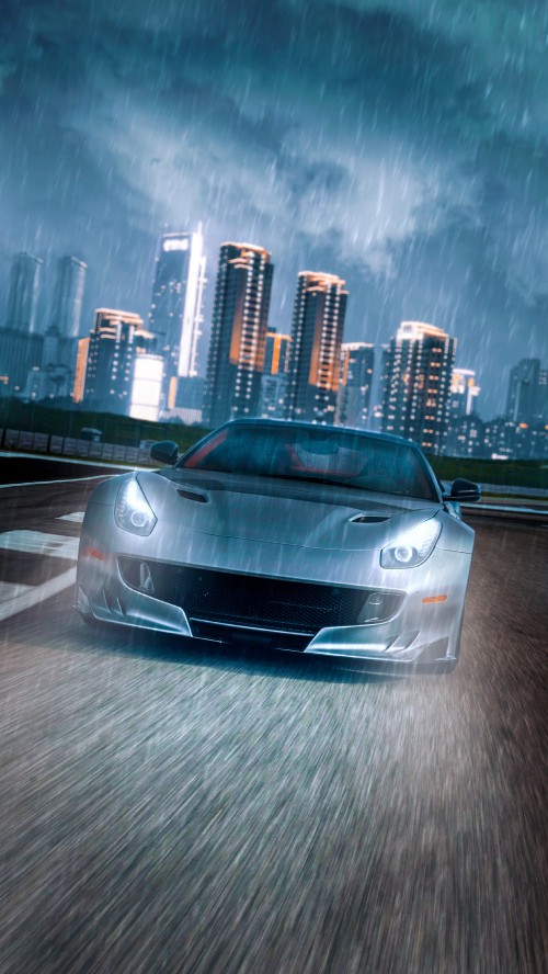Image luxury car, sports car, cars, supercar, skyscraper