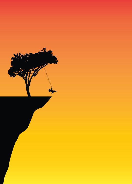 Silueta de Árbol Durante la Puesta de Sol. Wallpaper in 8238x11489 Resolution