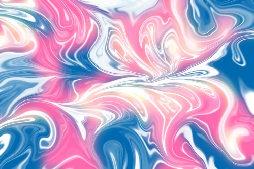 Image pink white and blue abstract painting