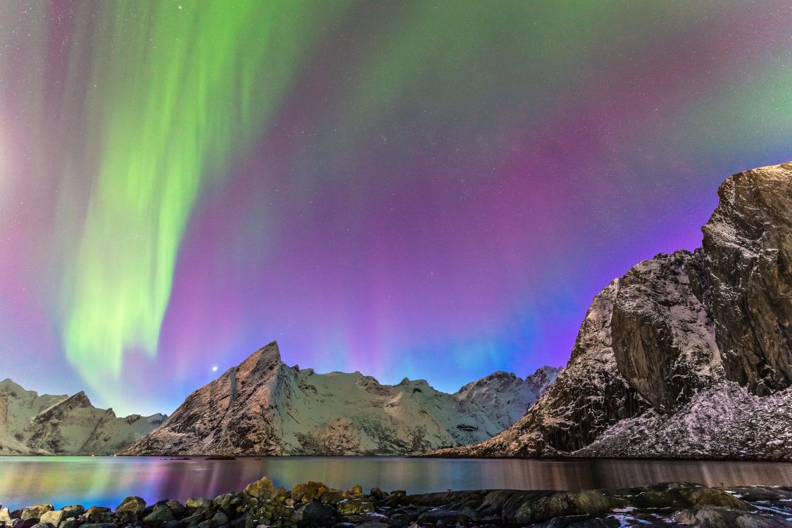 Aurora, Nature, Paysage Naturel, Purple, Atmosphère. Wallpaper in 2048x1365 Resolution