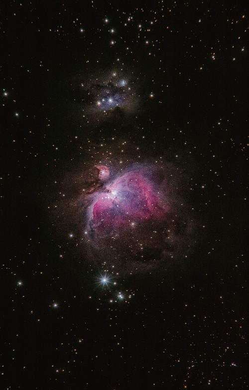 Image purple and black galaxy with stars