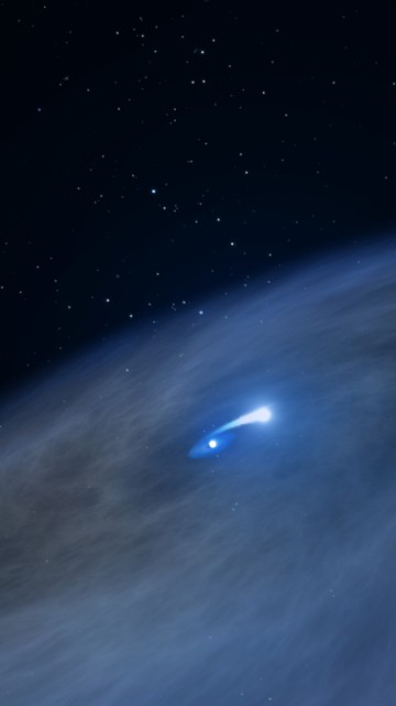 Image blue sky with stars during night time