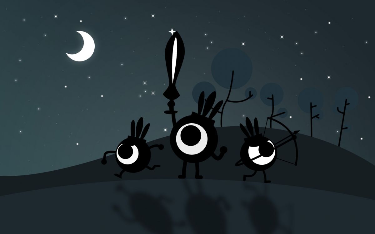 Patapon, Nuit, Ciel, Noir. Wallpaper in 1920x1200 Resolution