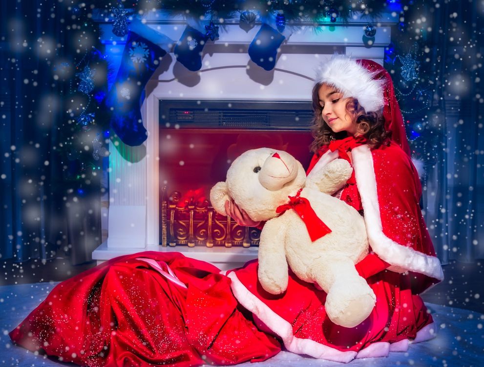 El Día De Navidad, Navidad, Santa Claus, Evento, Azul. Wallpaper in 1920x1453 Resolution