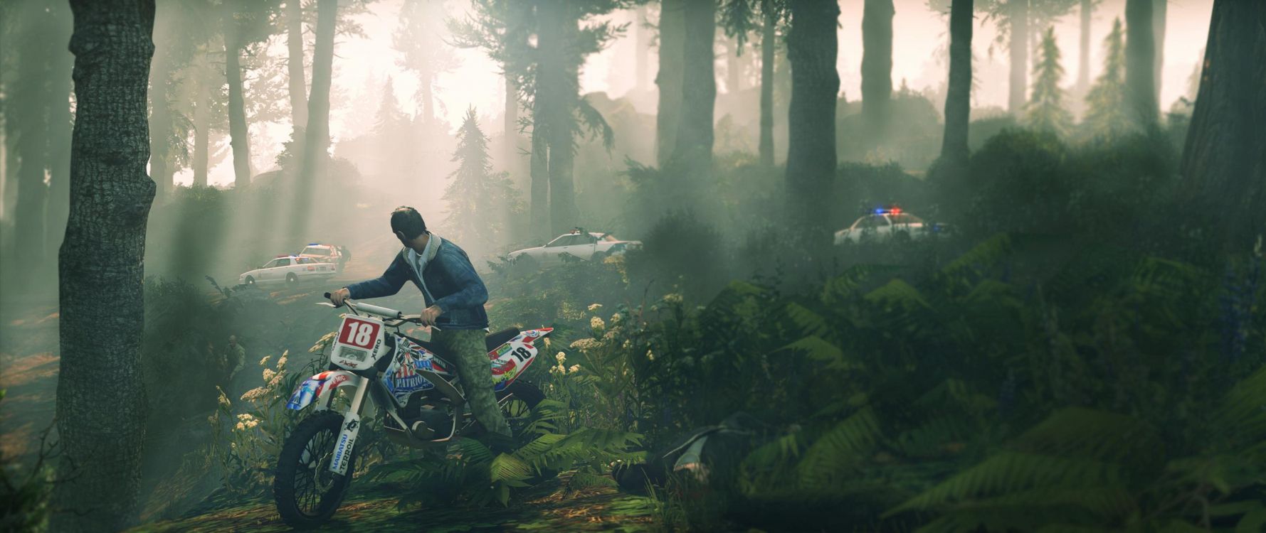 Grand Theft Auto v, Rockstar Games, Nature, Forêt, Woodland. Wallpaper in 2562x1080 Resolution