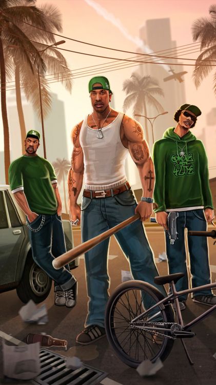 Calle Grove, Grand Theft Auto San Andreas, Grand Theft Auto v, Grand Theft Auto Vice City, Grand Theft Auto Iv. Wallpaper in 1080x1920 Resolution