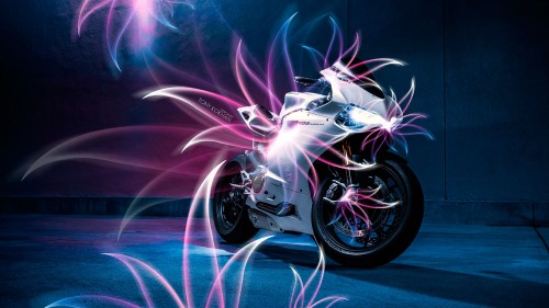 Image black and silver sports bike