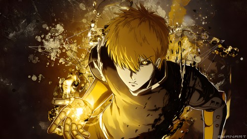 Image anime, Genos, One Punch Man, Saitama, anime art