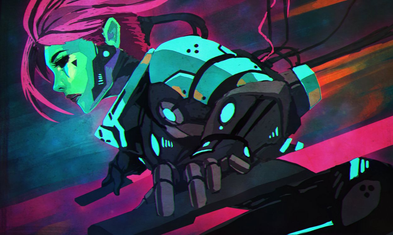 庞克, 艺术, 艺术作品, 科幻小说, 图形设计 壁纸 3200x1920 允许
