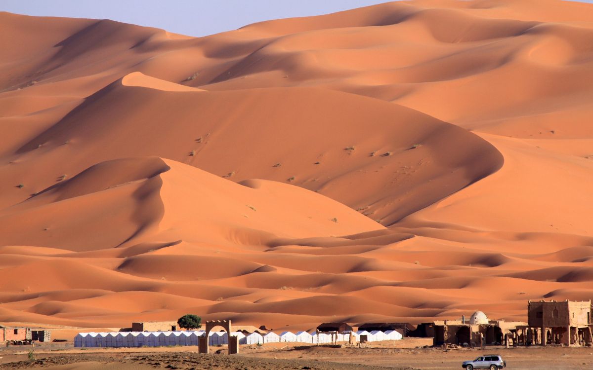 Erg, 风积地貌, 沙, 撒哈拉, 天空 壁纸 2560x1600 允许