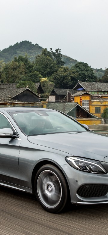 Image silver mercedes benz coupe on road during daytime