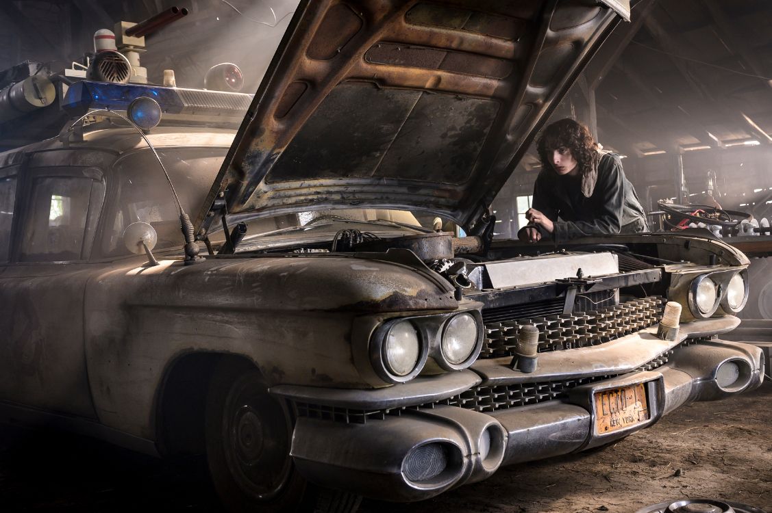 Ghostbusters Afterlife, 轮胎, 汽车轮胎, 格栅, 车灯 壁纸 4000x2661 允许