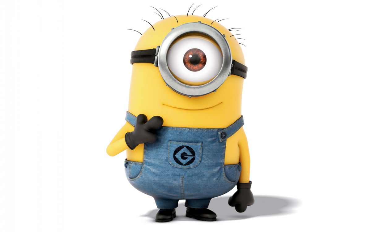 minion wearing blue shirt illustration